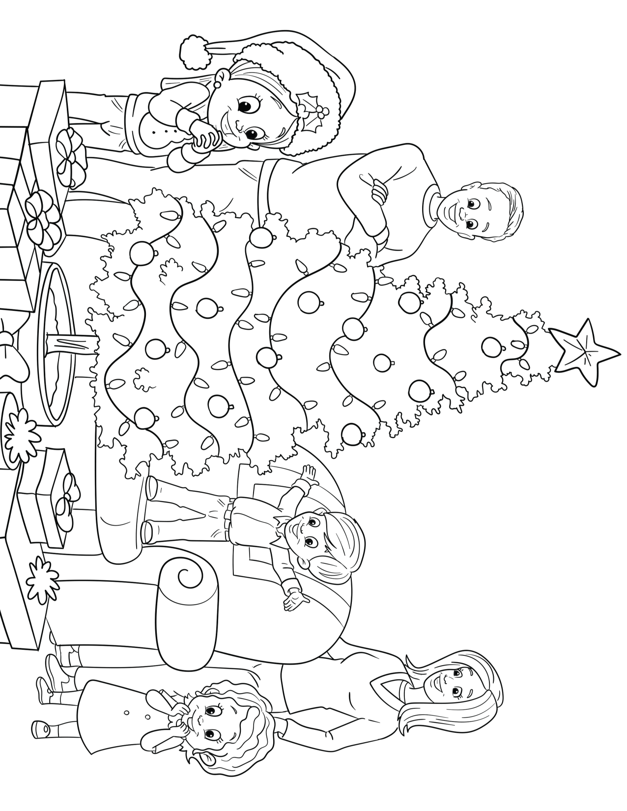 Holly Holiday Downloadable Coloring Pages
